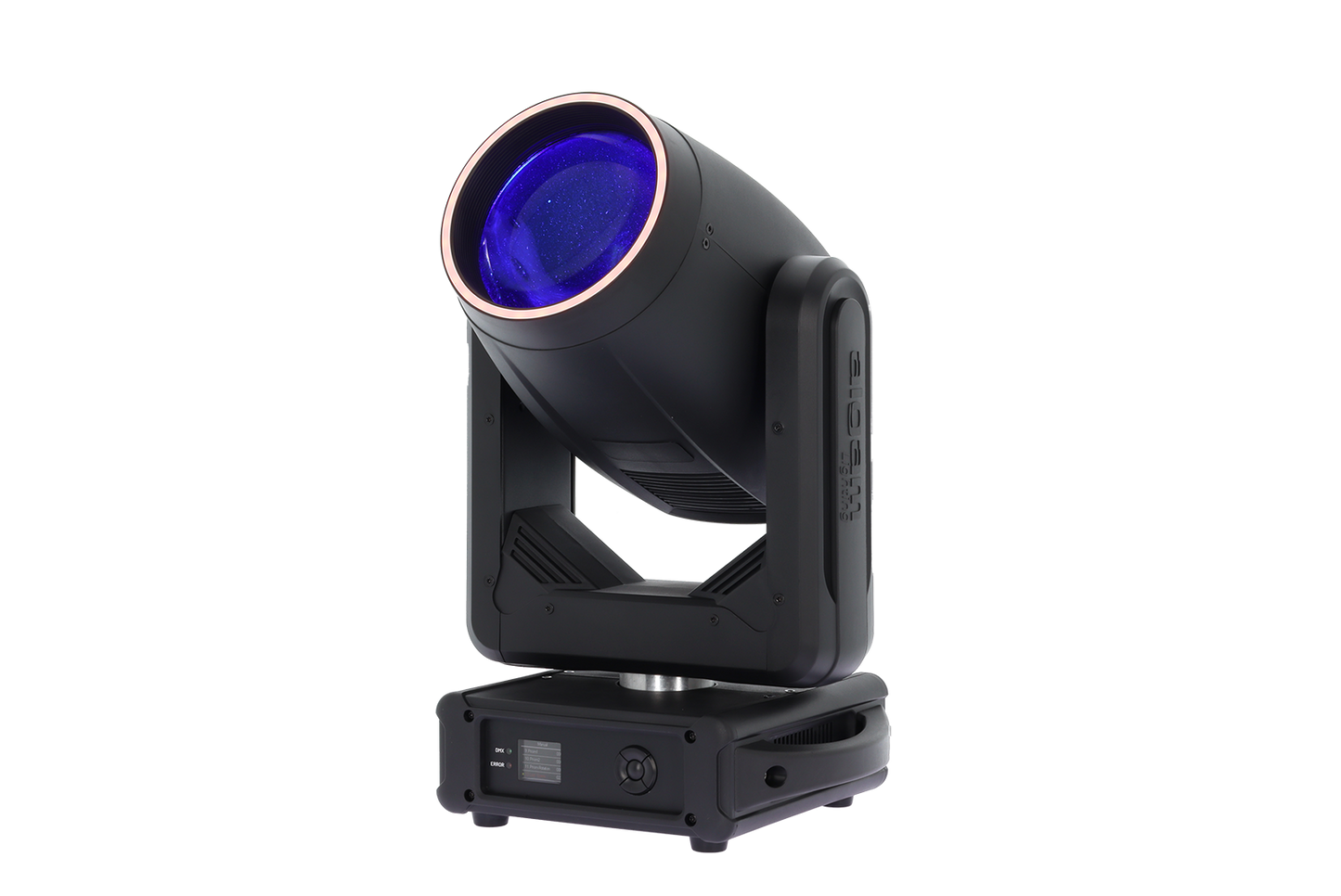 ALGAM LIGHTING MB200 | 200W LED Beam moving cap. RGB LED Ring Iluminat scenic