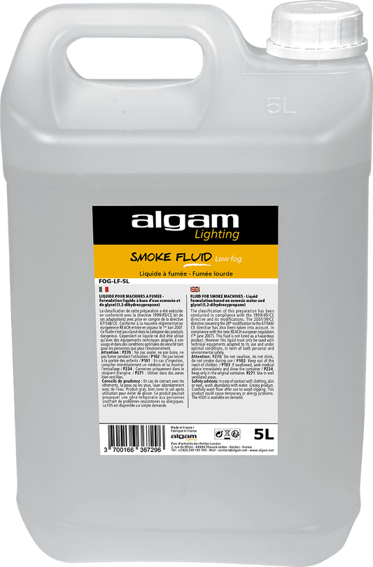 Течност за Пушек Машина Algam Lighting FOG-LF-5L | Нисък Дим | 5 л