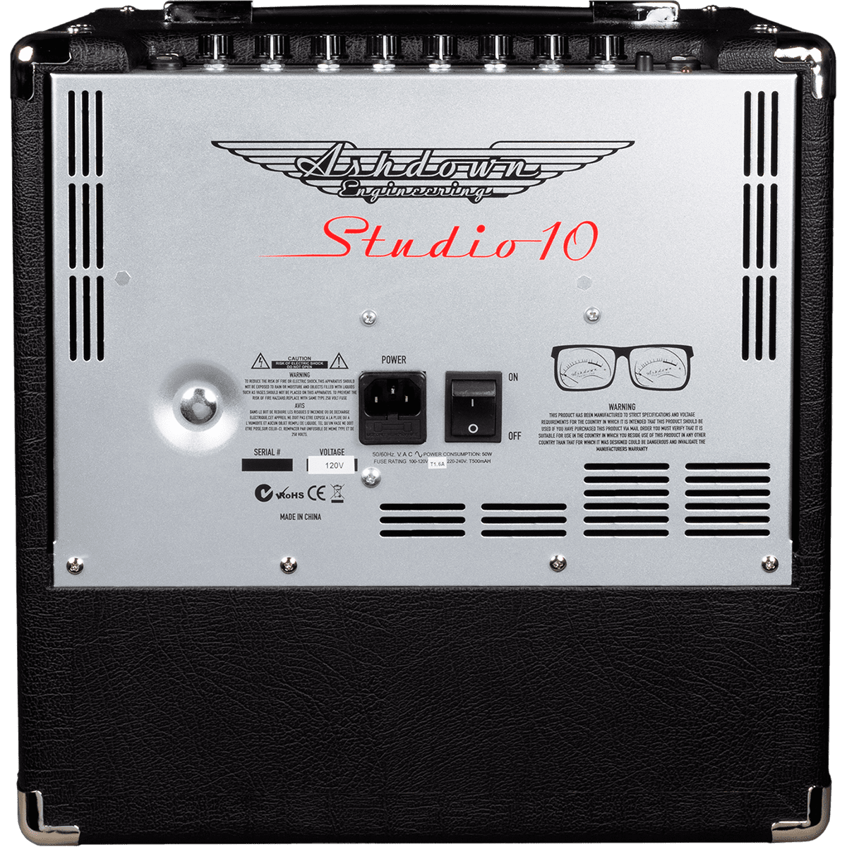 Studio 10 by Ashdown | 60 Watt Bass Guitar Amplifier | 10" Speaker | MAS STUDIO-10