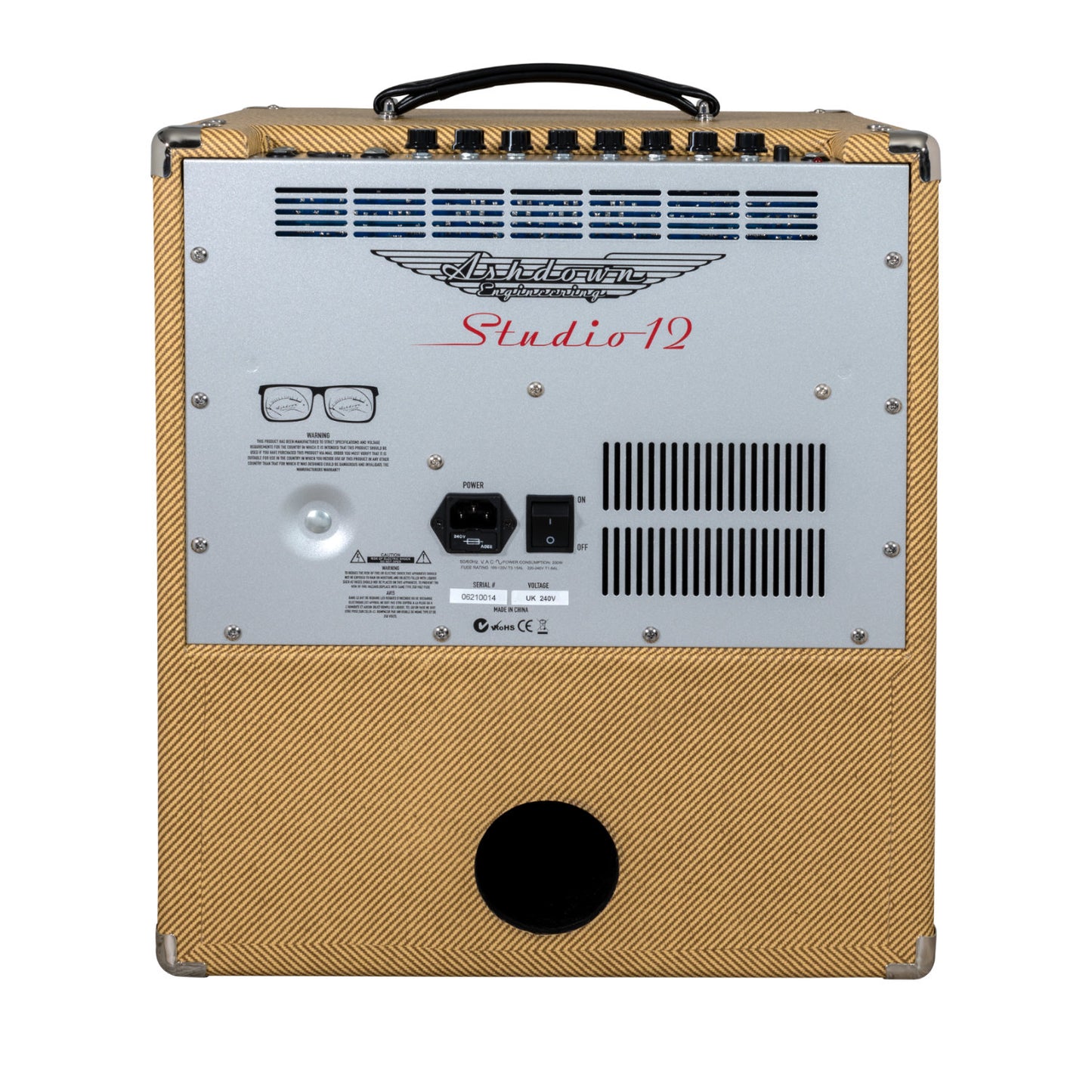 Studio 12 Tweed by Ashdown | 120 Watt Bass Guitar Amplifier | 12" Speaker | MAS STUDIO-12-TW