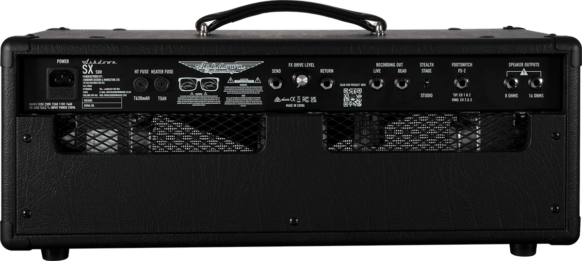ASHDOWN SX 50H | Head SX-50H 50 Watt All Tube Guitar Amplifier