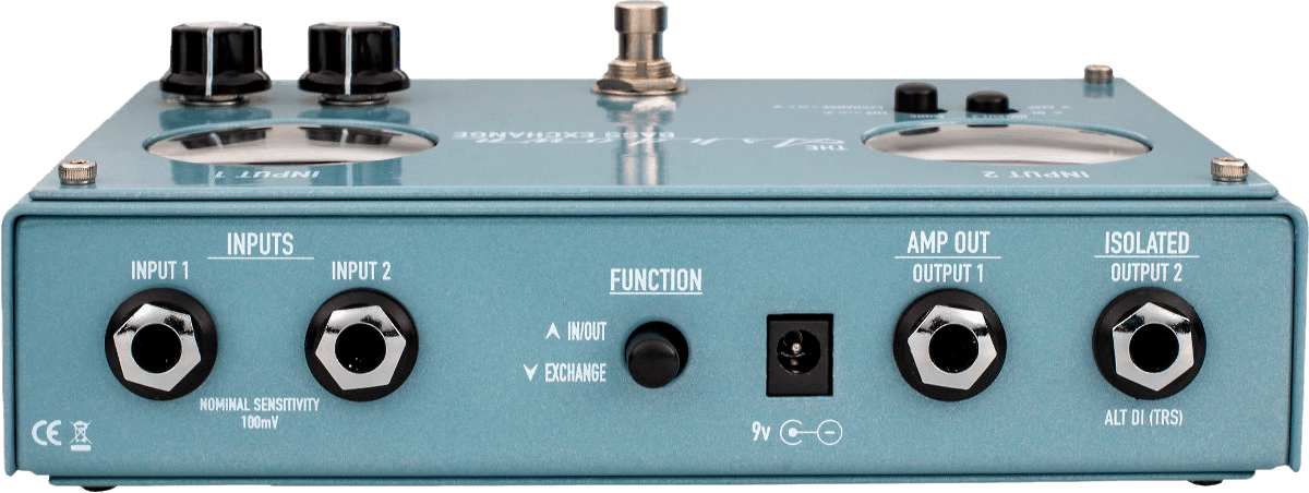 Ashdown Bass Exchange Pedal | Switching Pedal for 2 x Inputs and 2 x Outputs
