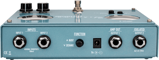 Ashdown Bass Exchange Pedal | Switching Pedal for 2 x Inputs and 2 x Outputs