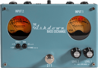 Ashdown Bass Exchange Pedal | Switching Pedal for 2 x Inputs and 2 x Outputs