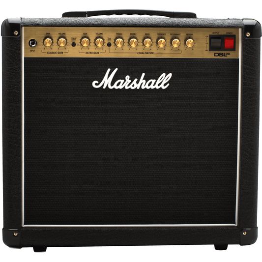 Marshall DSL20 Combo Valve Guitar Amp | Dual Channel 20W | Footswitch Included