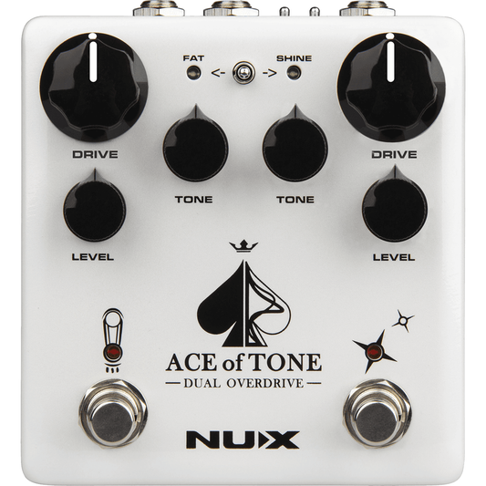 Ace of Tone Dual Overdrive Guitar Effects Pedal | MNU ACEOFTONE-OD by NUX | NDO-5
