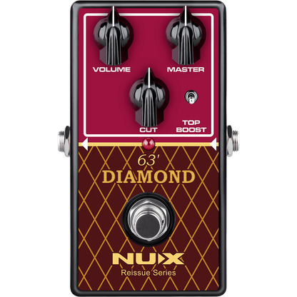 NUX Diamond 63 Overdrive Pedal | British Type Analog AC-30 Sound