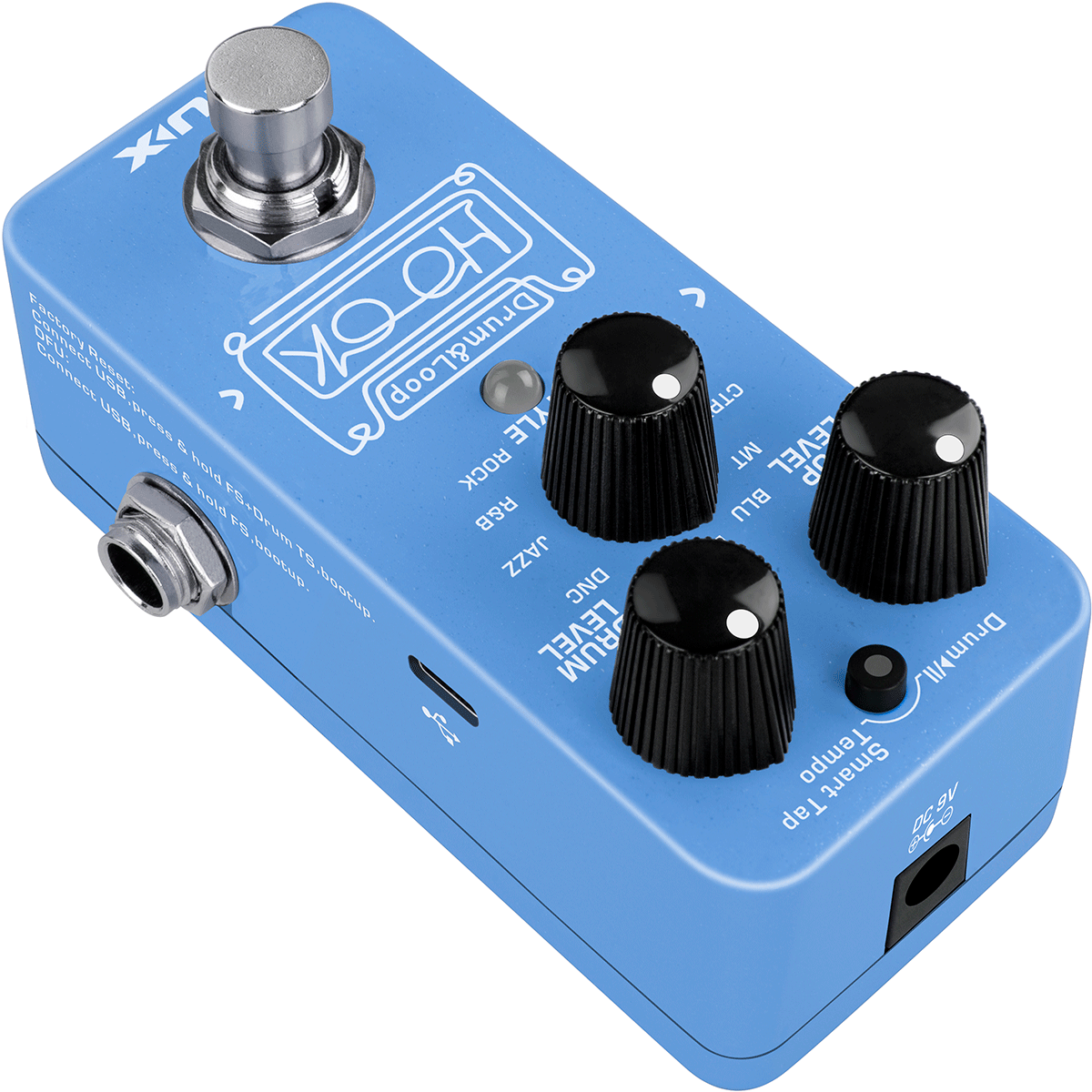 NUX Hook Drum & Loop Electric Guitar Pedal | Looper and Rhythm Box