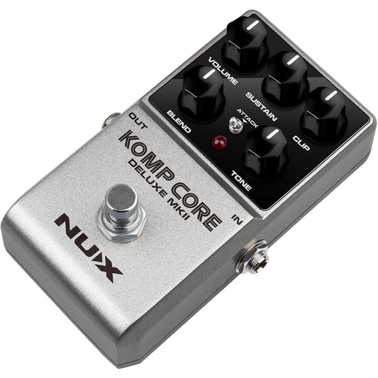 NUX Komp Core Deluxe MK2 Compressor Pedal for Guitar | Suitable for Bass and Keyboard