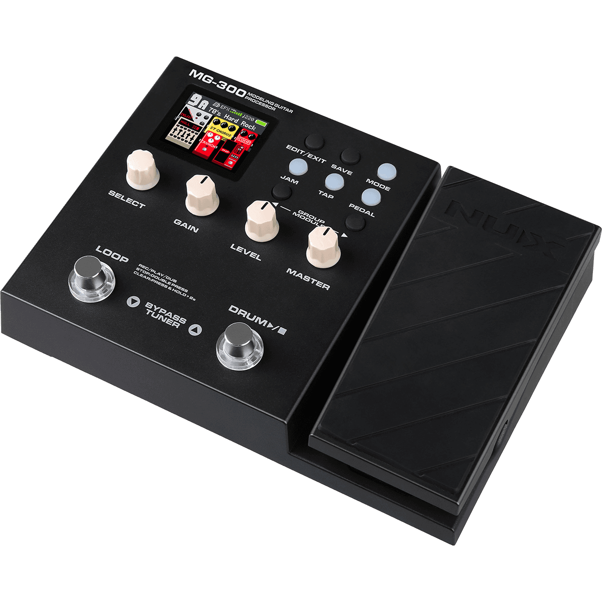 MG300 Modeling Guitar Processor by NUX | Built in Impulse Responses | Hundreds of Effects options including Distortion, Reverb, Chorus, Phaser and Tremolo | Expression Pedal