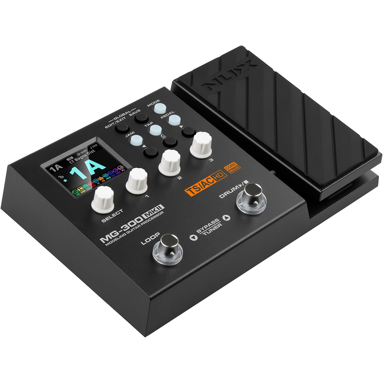 NUX MG300 MK2 Guitar Multi-Effects Processor | Suitable for Bass Guitar