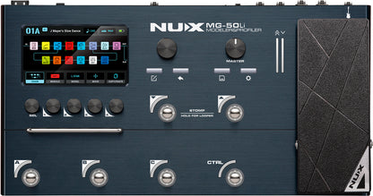NUX MG-50LI Modeler and Multi-FX Processor for Guitar | Gig Bag Included | Dark Blue