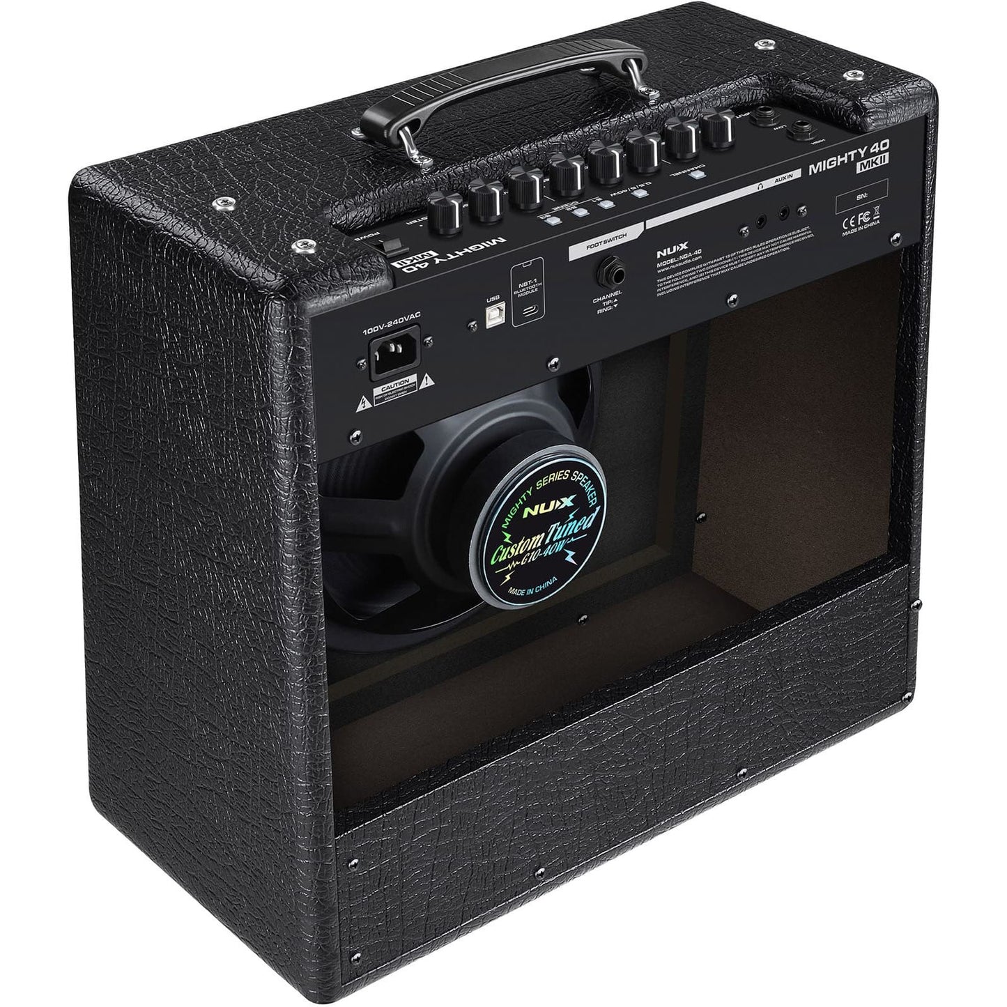 NUX Mighty40 MK2 | 40 Watt Electric Guitar Amplifier | Bluetooth and USB Connectivity