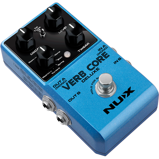Verb Core Deluxe Effect Pedal By Nux | MNU VERBCORE-DLX |  8 Different Types Reverb
