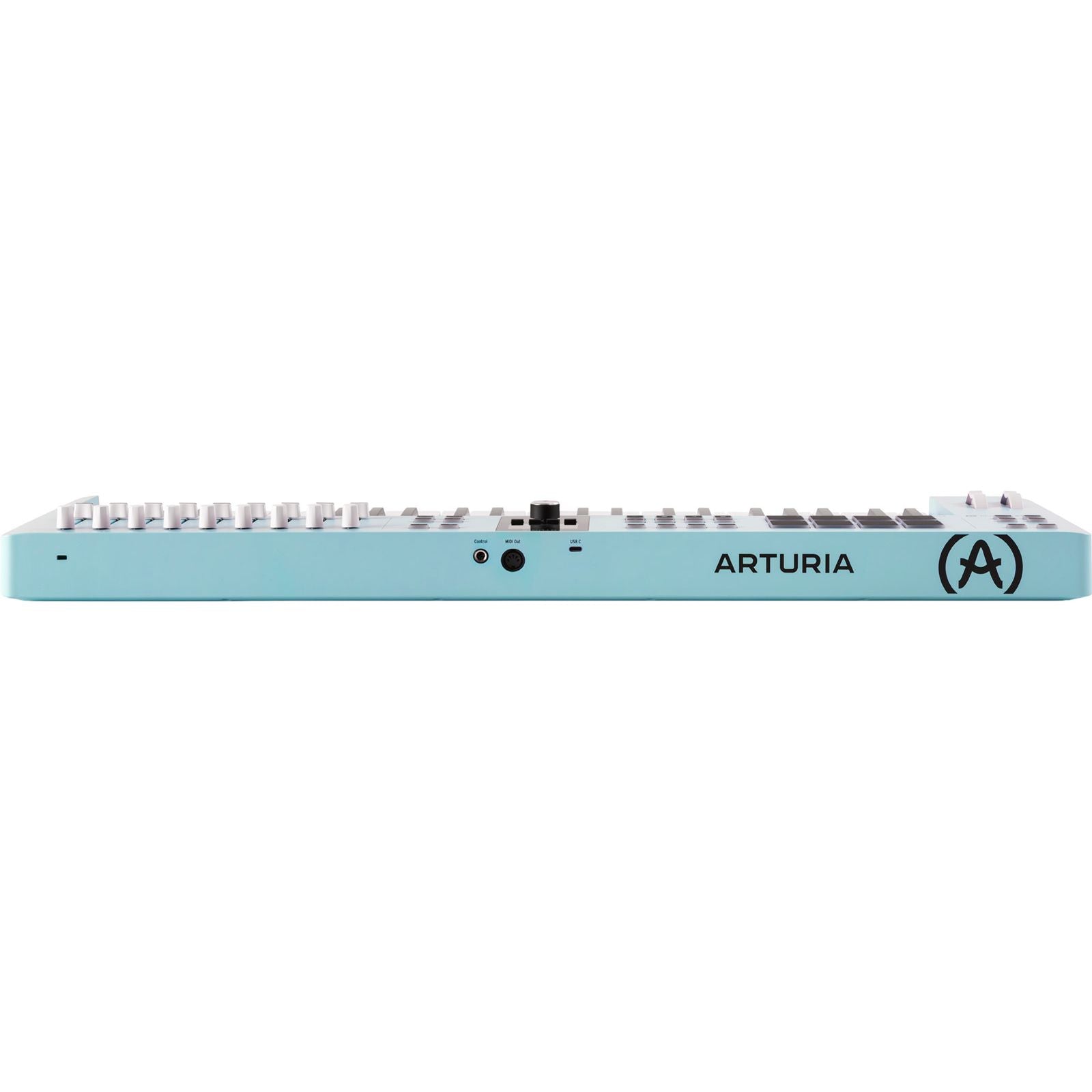 KeyLab Essential MK3 49 Aquamarine by Arturia | Universal MIDI Controller with DAW Functionality and Software Bundle