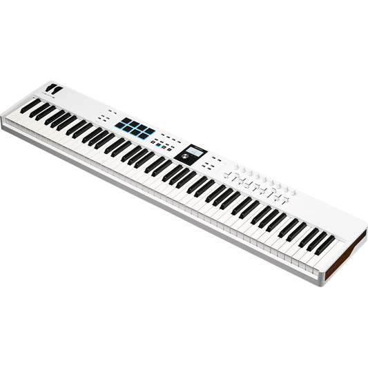 Arturia KeyLab Essential mk3 88 | MIDI Keyboard | 88-Key Keyboard | Light-Weight Master Controller | Included Software | White