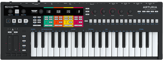 ARTURIA KeyStep Pro Edition | Черен финиш | Лимитирано издание 37-клавишен MIDI контролер с троен секвенсер