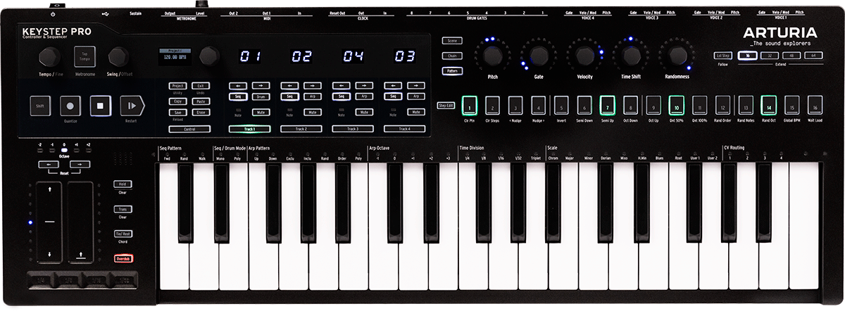 ARTURIA Keystep Pro Chroma | MIDI controller 37 πλήκτρων με τριπλό sequencer