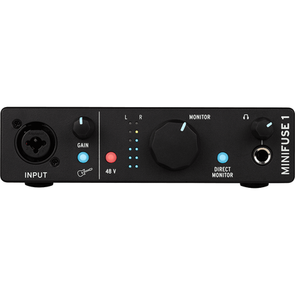 Arturia MiniFuse 1 Black | USB C Audio Interface | Includes Software Bundle
