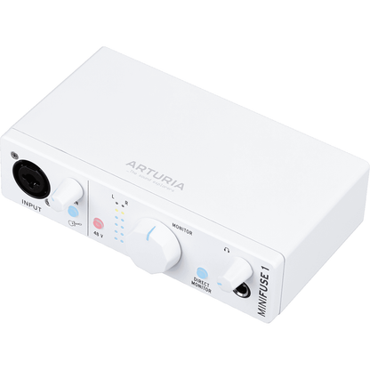 Arturia MiniFuse 1 White | USB C Audio Interface | Includes Software Bundle