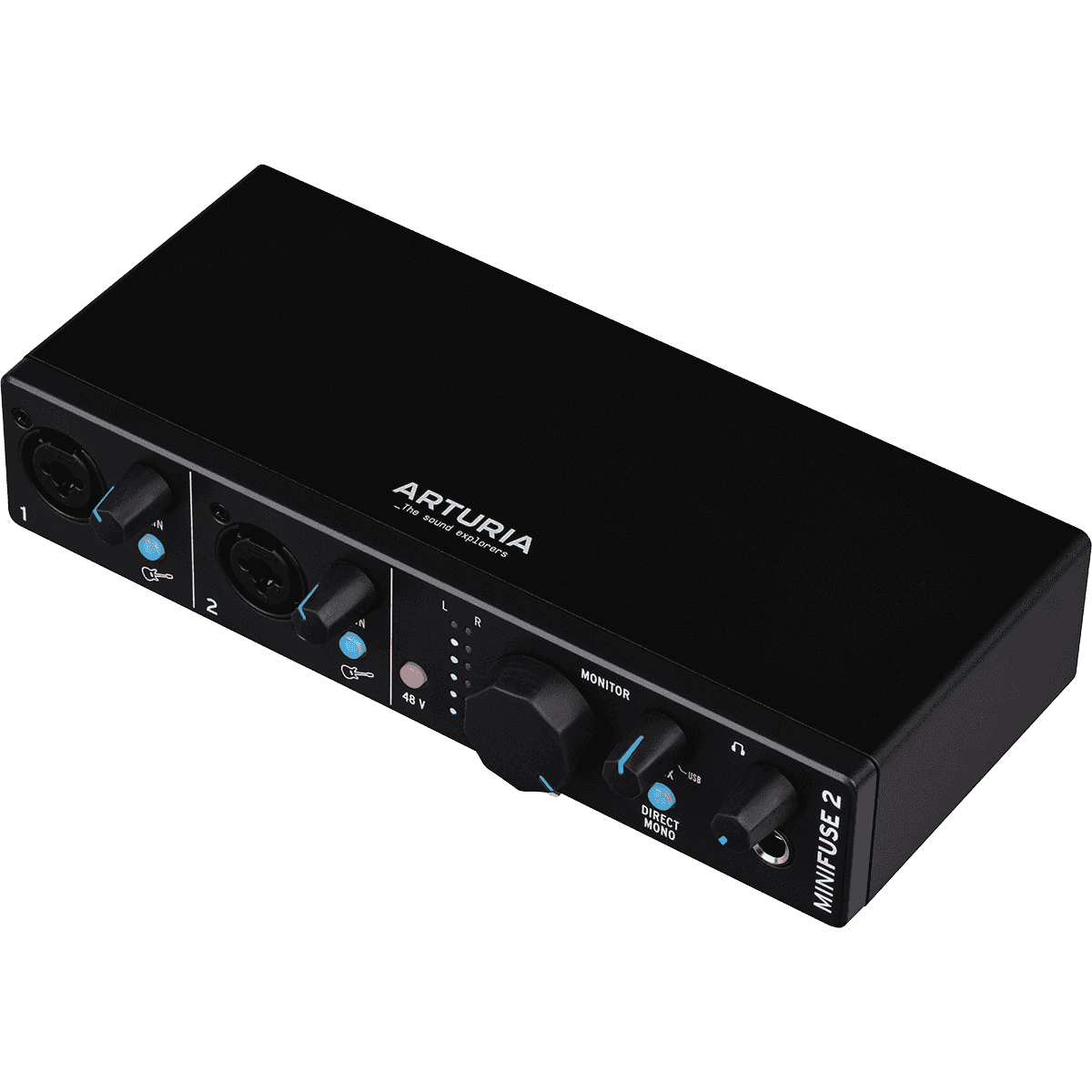 Arturia MiniFuse 2 Black | 2 Channel USB C Audio Interface | Includes Software Bundle