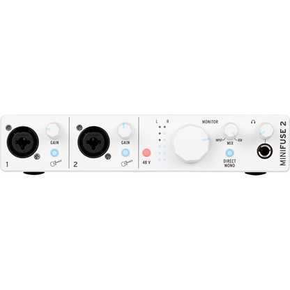 Arturia MiniFuse 2 White | 2 Channel USB C Audio Interface | Includes Software Bundle