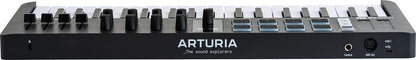 Arturia MiniLab 3 Black | Ελεγκτής MIDI USB-C με Πληκτρολόγιο 37 Πλήκτρων και 8 Encoders | 8 Pads RGB Ευαίσθητα σε Ταχύτητα/Πίεση | 4 Sliders | Περιλαμβάνεται Λογισμικό