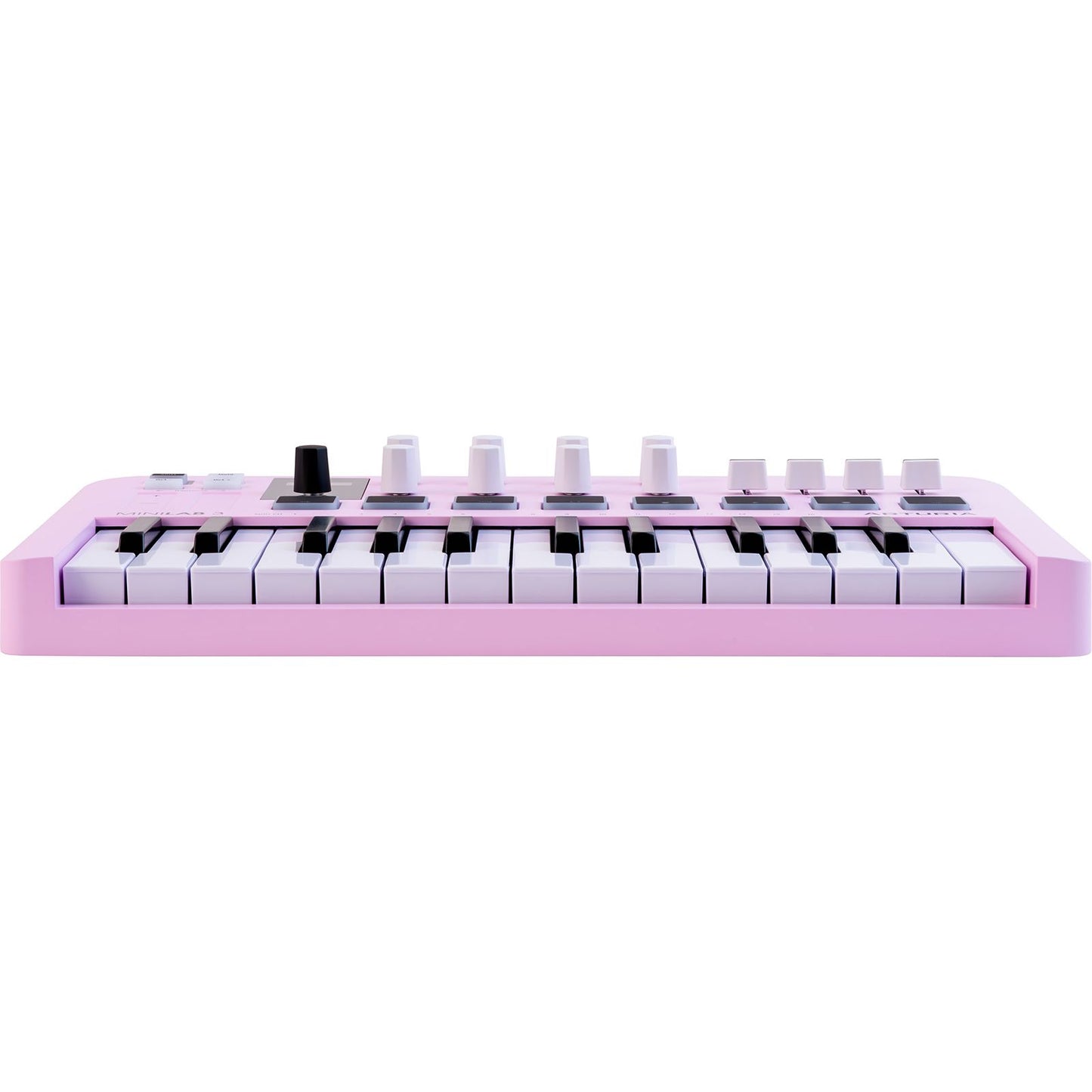 Arturia MiniLab 3 Rose Quartz | 25-note USB-C MIDI Keyboard Controller with 8 Encoders | 8 Velocity/Pressure Sensitive RGB-backlit Pads | 4 Sliders | Software Included