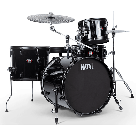 NATAL DNA STEALTH Silent Drum Kit With Mesh Heads And Silent Cymbals | Suitable for Beginners