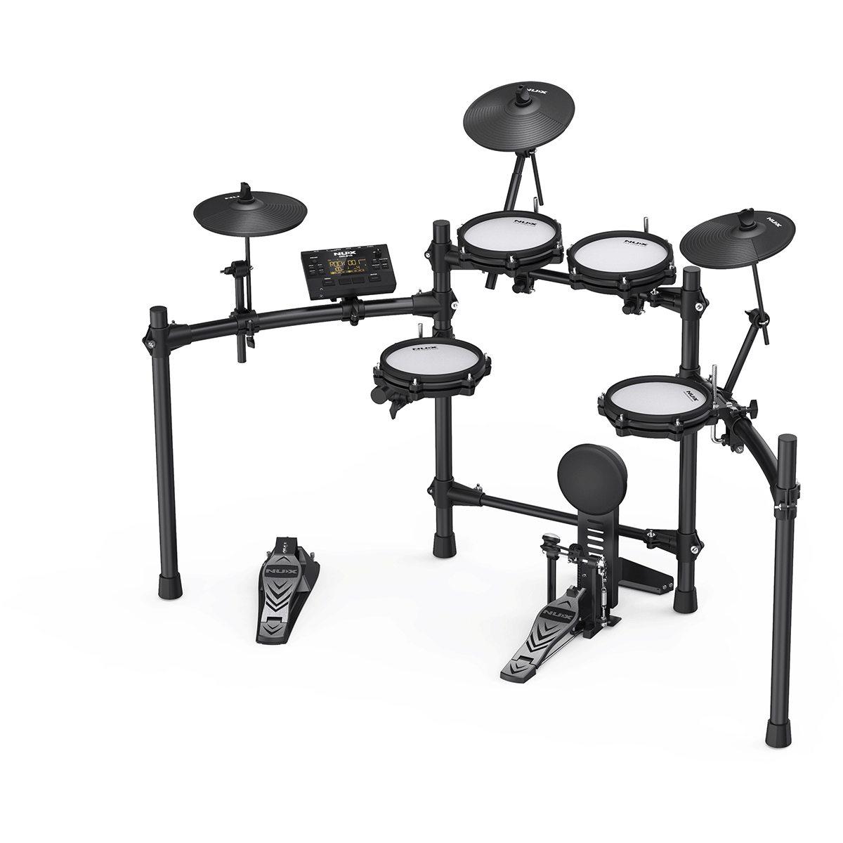 Digital Drum Kit by NUX | PNU DM-210 | Electronic Drum Kit Suitable for Beginners and Intermediate Players