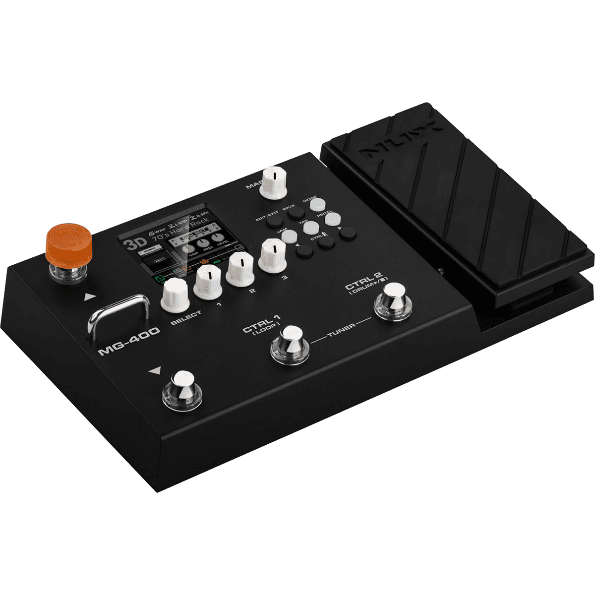 NUX MG-400 Dual DSP Modeling Guitar and Bass Effect Processor Pedal by NUX | Built in Impulse Responses | MNU MG400