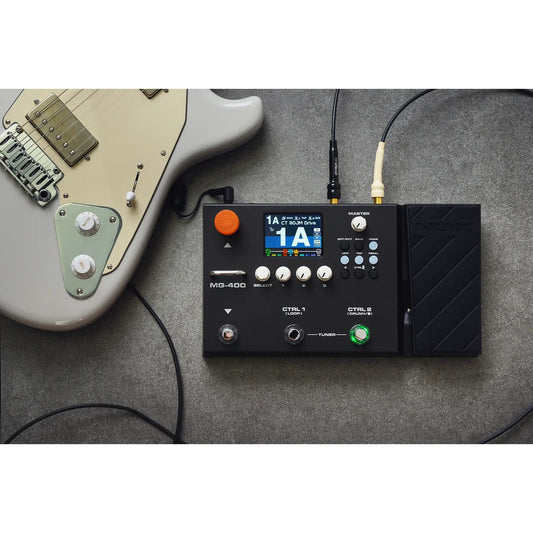 NUX MG-400 Dual DSP Modeling Guitar and Bass Effect Processor Pedal by NUX | Built in Impulse Responses | MNU MG400