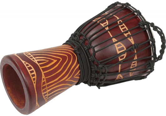 TANGA Slammer 14" Red Carved | DA65-8T Djembe