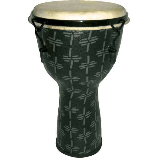14" Fibreglass Djembe | Easily Tuneable | Natural Design by Tanga | TDFIBD14-16LG