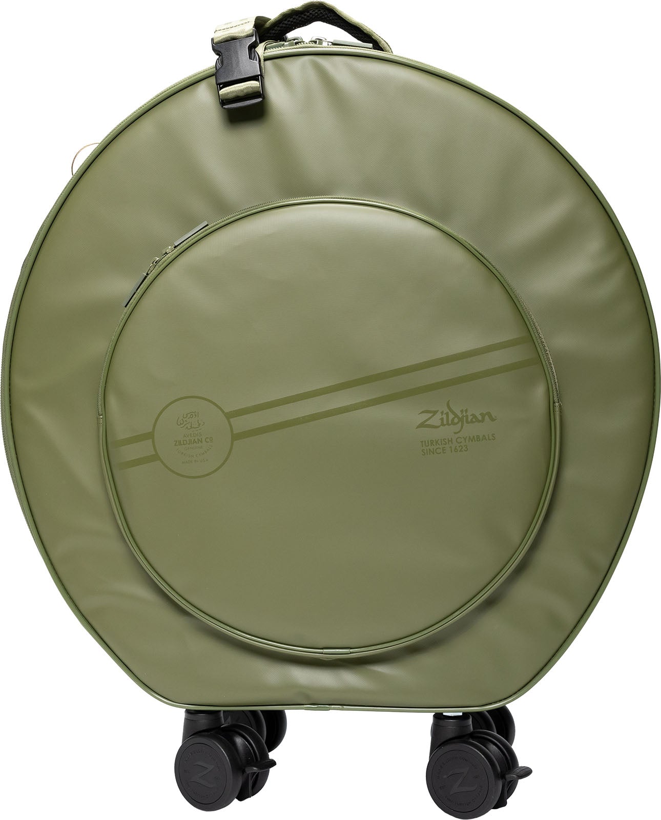 ZILDJIAN Touring 24" Rolling Cymbal Bag-Sage | Green | Gig Bag Cymbal Touring 24" with Wheels Sage Guitar Gig Bag