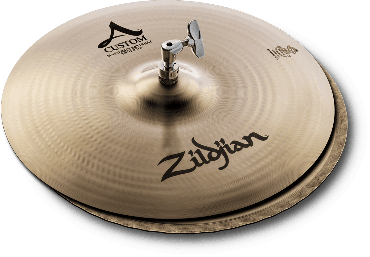ZILDJIAN 15" A Custom Mastersound Hi-Hats | A Custom 15" Mastersound Hi-Hat Cymbals