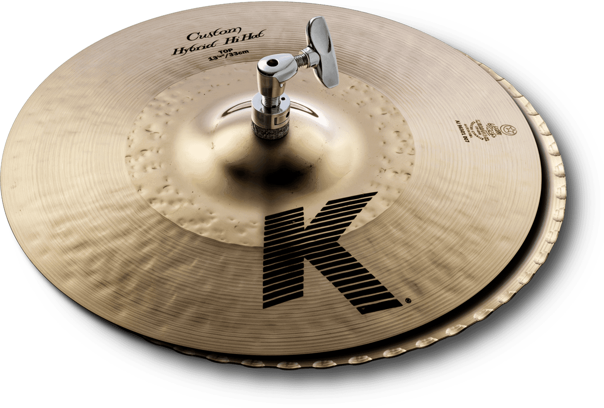 ZILDJIAN 13" K Custom Hybrid Hi-Hats | K Custom 13" Hybrid hi-hat činele