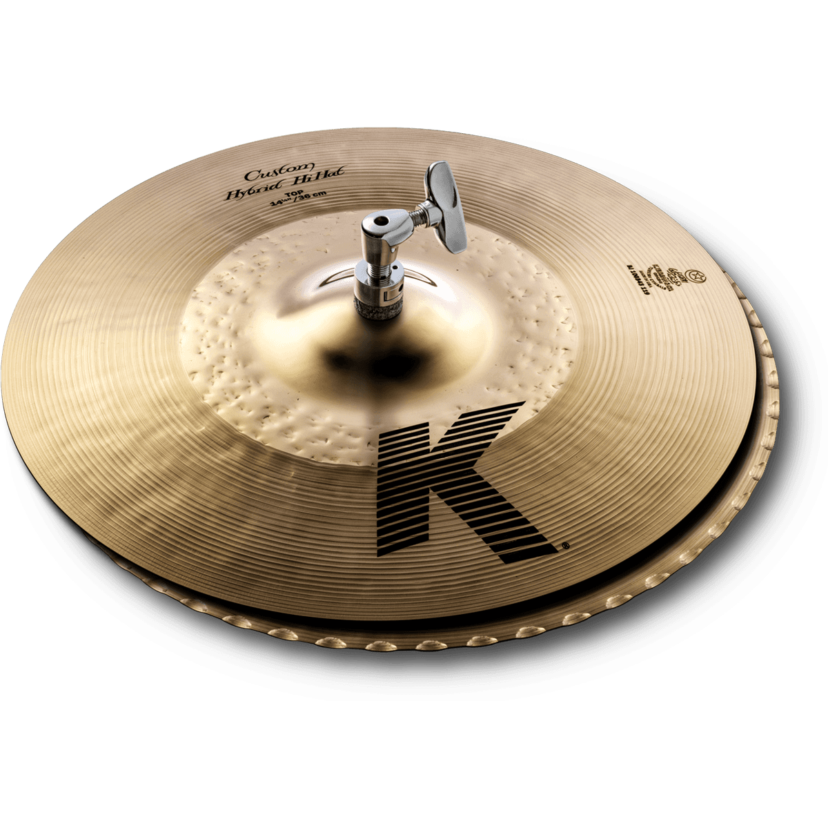 Zildjian K Custom K1224 14” Hybrid Hi-Hats | Top and Bottom Cymbal