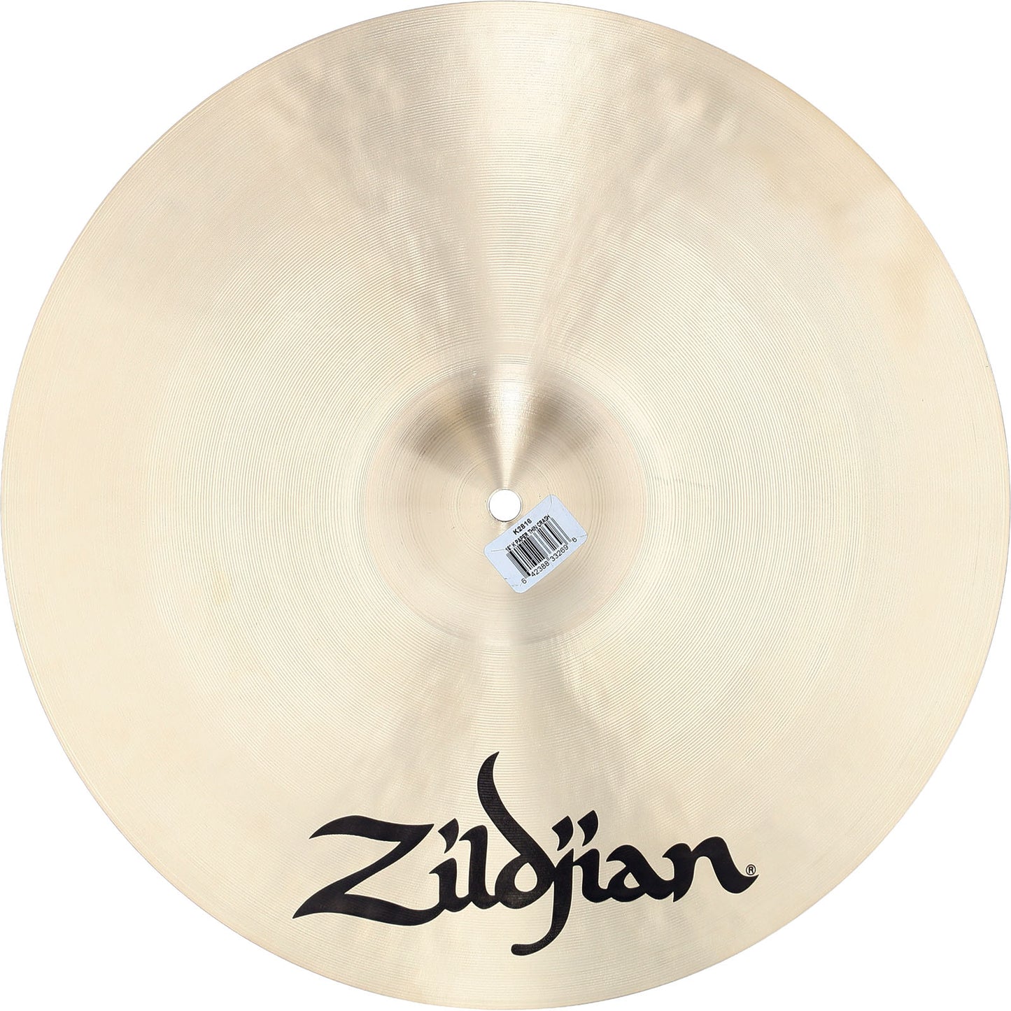ZILDJIAN 16” K Paper Thin Crash | Cinel K 16" K Paper Thin Cinel crash
