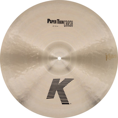 ZILDJIAN 20" K Zildjian Paper Thin Crash | K 20" Paper Thin Crash Cymbal