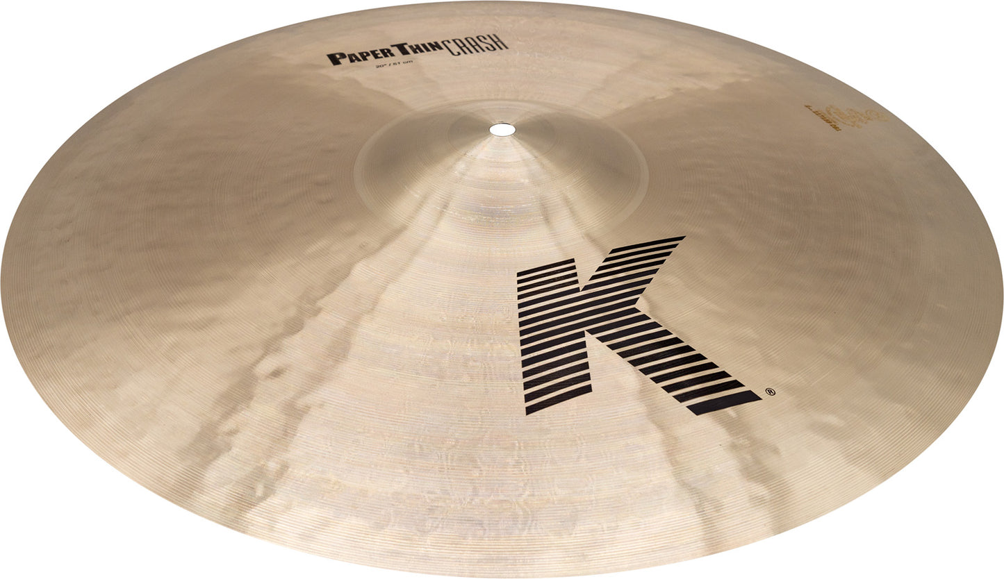 ZILDJIAN 20" K Zildjian Paper Thin Crash | K 20" Paper Thin Crash Cymbal