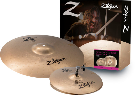 ZILDJIAN Z Custom Essentials Cymbal Pack | Pack Z Custom Essentials 14"-20" Cymbal