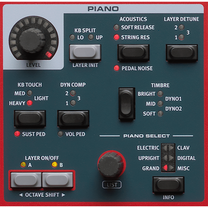 Nord Piano 5 | 88-Key Grand Weighted Action Keyboard with Triple Sensor