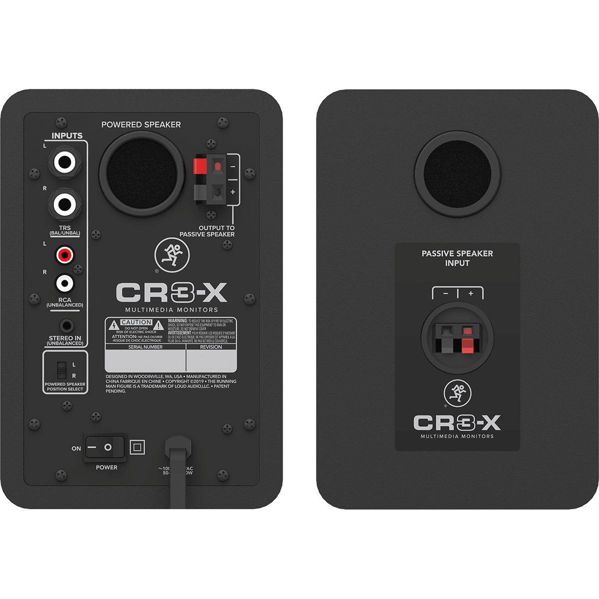 Mackie CR3-X Monitors | CR-X Series 3-Inch Multimedia Monitors | Professional Studio Quality Sound | Pair | Perfect for Content Creators