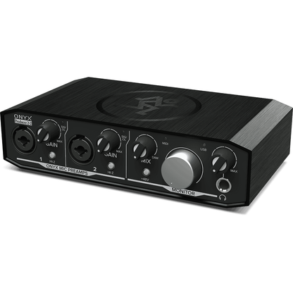 Mackie Onyx Producer 2.2 USB Audio Interface | 2-in-2-out USB 2.0 Audio Interface | MIDI I/O | 24-bit/192kHz | 2 Onyx Mic Preamps | Zero-latency Direct Monitoring | Software Bundle