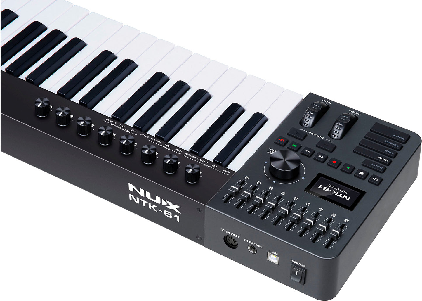 NUX NTK 61 | 61 tipk master klaviatura MIDI krmilnik