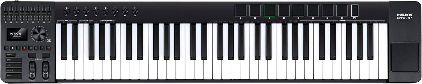 NUX NTK 61 | 61 tipk master klaviatura MIDI krmilnik