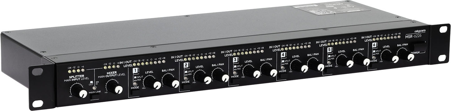 Algam Audio MSR-6226 Раков 6-в-2 Миксер / 2-в-6 Сплитер