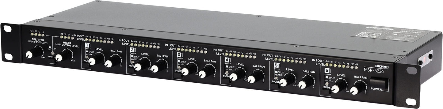 Algam Audio MSR-6226 Раков 6-в-2 Миксер / 2-в-6 Сплитер