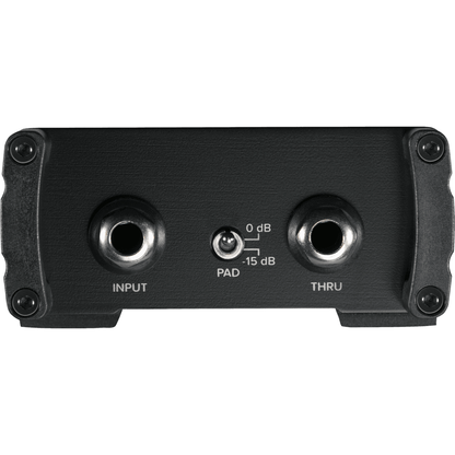 Mackie MDB-1P 1-Channel DI Box | 1-Channel Passive Direct Box | -15dB Pad Switch | Ground Lift | Instrument Thru